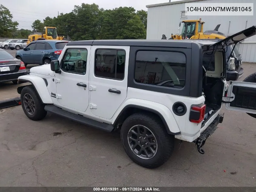 1C4HJXDN7MW581045 2021 Jeep Wrangler Unlimited 80Th Anniversary 4X4