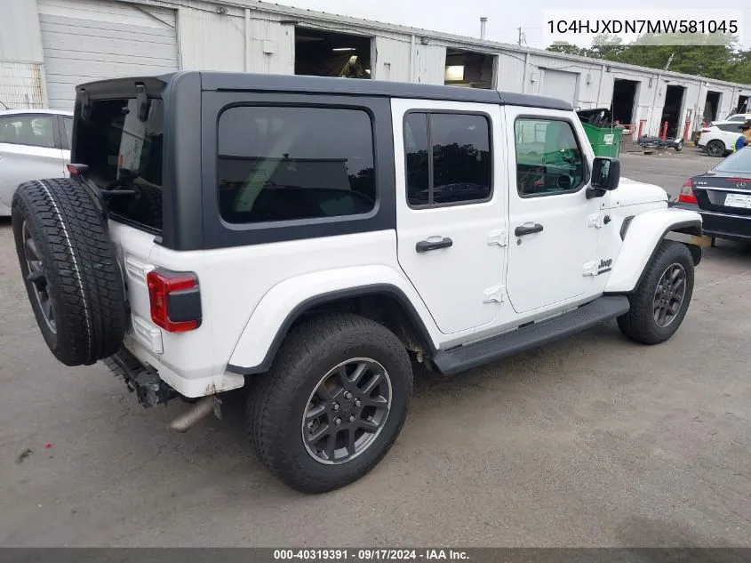 1C4HJXDN7MW581045 2021 Jeep Wrangler Unlimited 80Th Anniversary 4X4