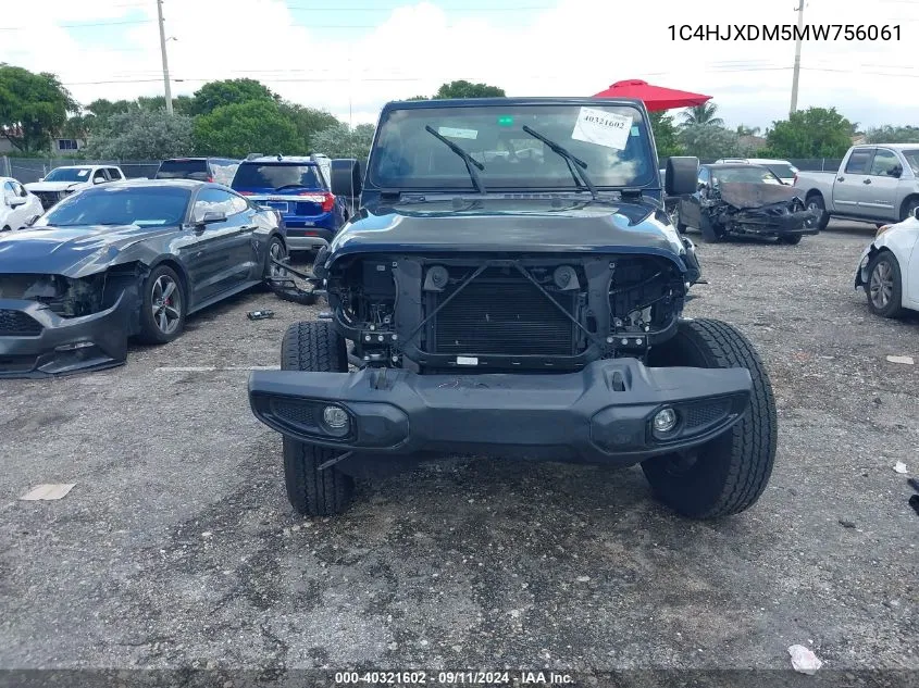 2021 Jeep Wrangler Unlimited Sport VIN: 1C4HJXDM5MW756061 Lot: 40321602