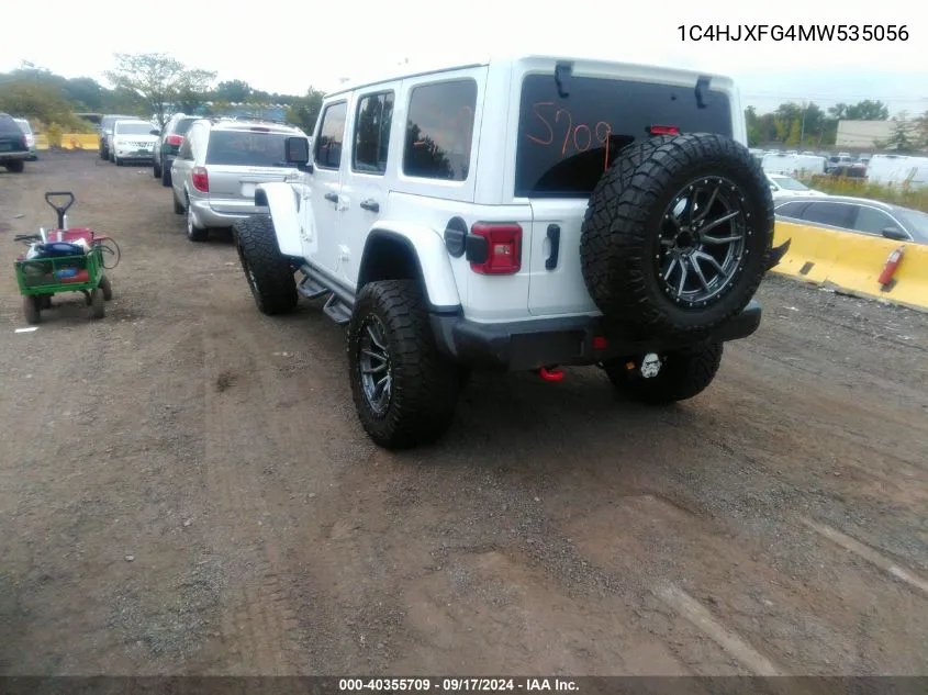 2021 Jeep Wrangler Unlimited Rubicon 4X4 VIN: 1C4HJXFG4MW535056 Lot: 40355709