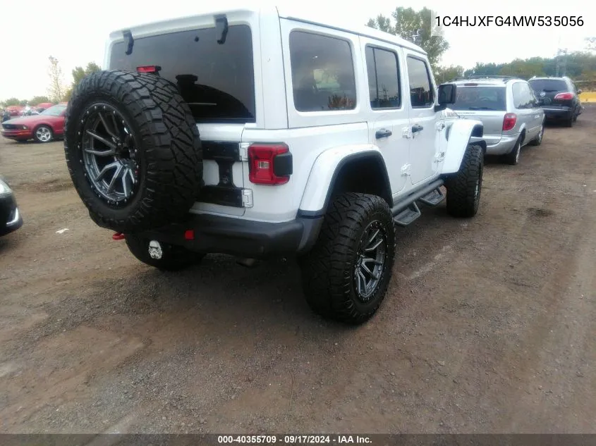 2021 Jeep Wrangler Unlimited Rubicon 4X4 VIN: 1C4HJXFG4MW535056 Lot: 40355709