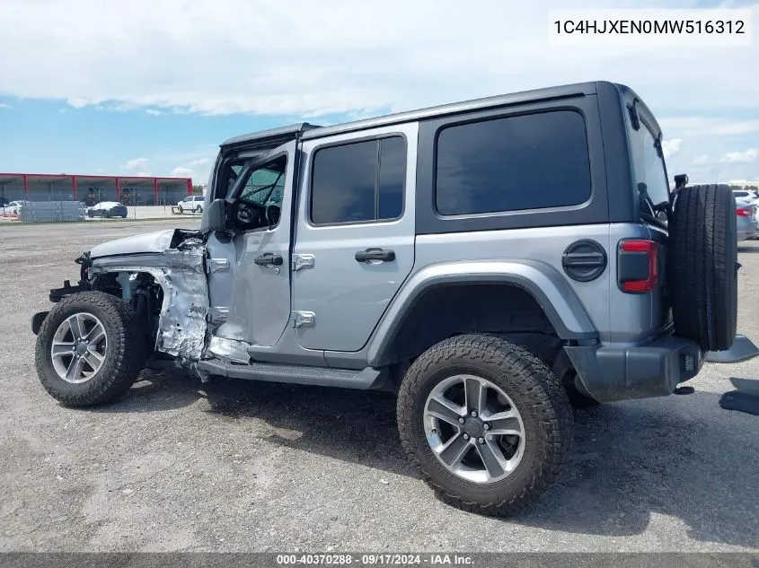 1C4HJXEN0MW516312 2021 Jeep Wrangler Unlimited Sahara 4X4