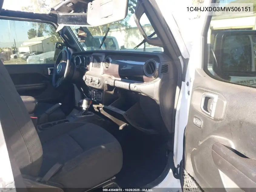 1C4HJXDG3MW506151 2021 Jeep Wrangler Unlimited Sport Altitude 4X4