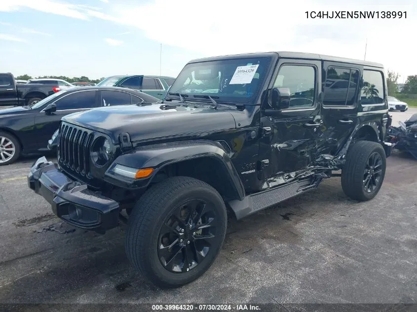 1C4HJXEN5NW138991 2022 Jeep Wrangler Unlimited Sahara