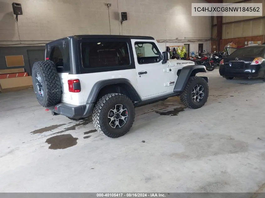 1C4HJXCG8NW184562 2022 Jeep Wrangler Rubicon 4X4