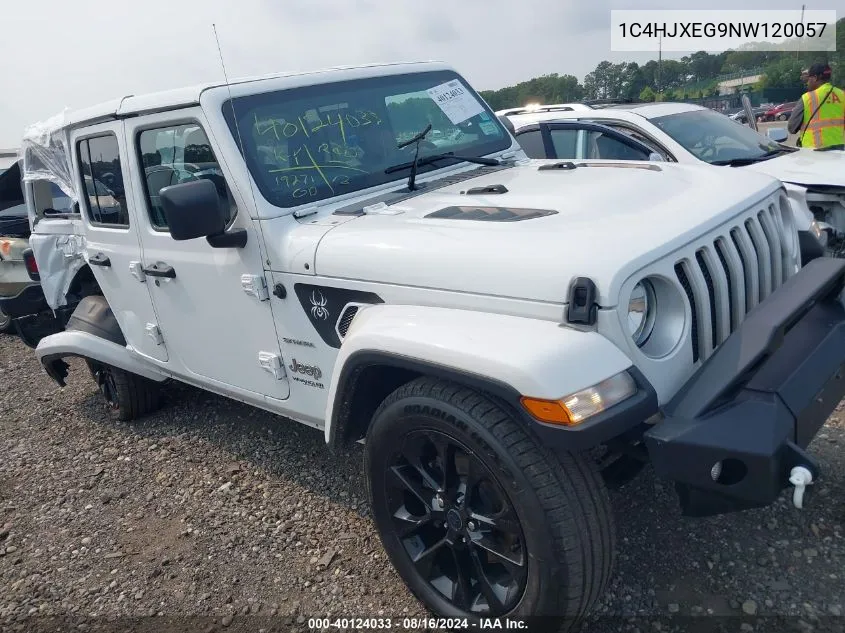 2022 Jeep Wrangler Unlimited Sahara 4X4 VIN: 1C4HJXEG9NW120057 Lot: 40124033