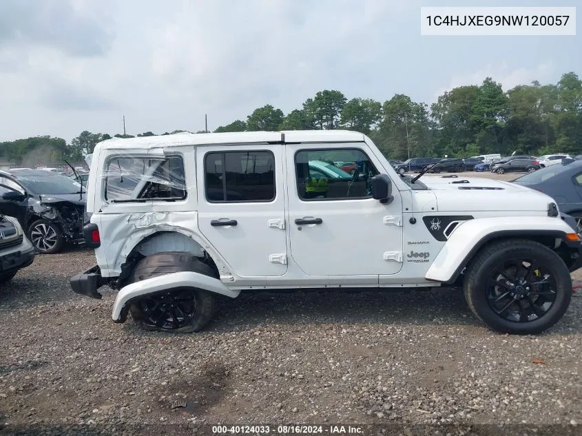 2022 Jeep Wrangler Unlimited Sahara 4X4 VIN: 1C4HJXEG9NW120057 Lot: 40124033