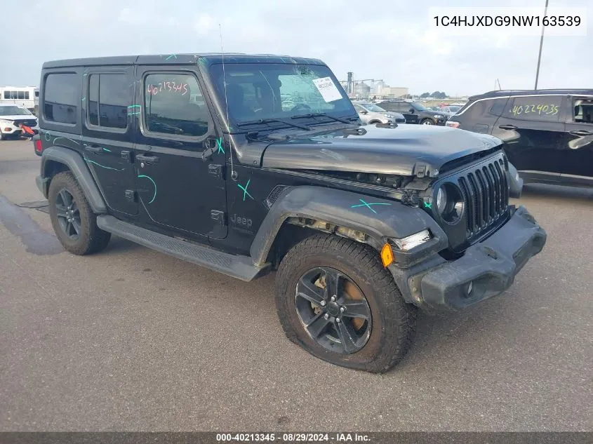 2022 Jeep Wrangler Unlimited Sport Altitude 4X4 VIN: 1C4HJXDG9NW163539 Lot: 40213345