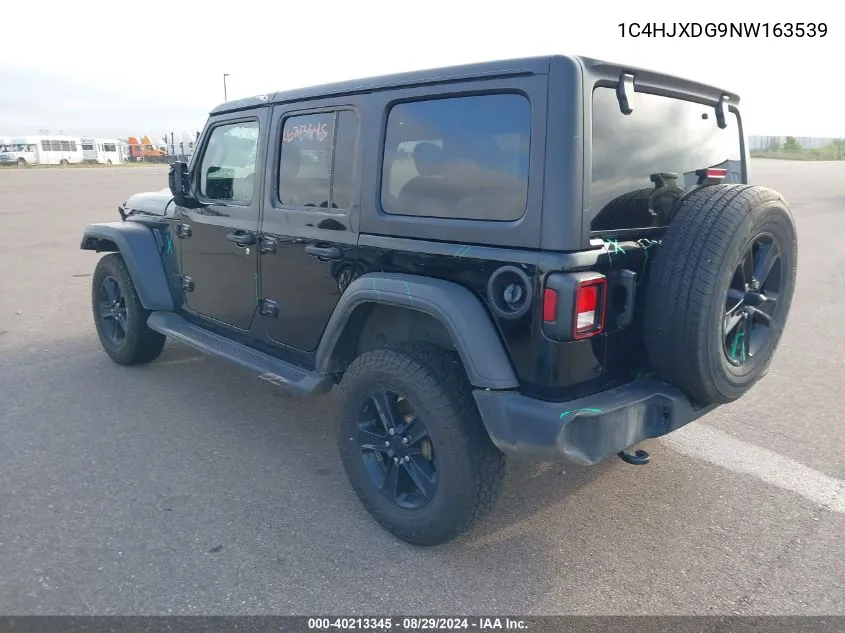 1C4HJXDG9NW163539 2022 Jeep Wrangler Unlimited Sport Altitude 4X4