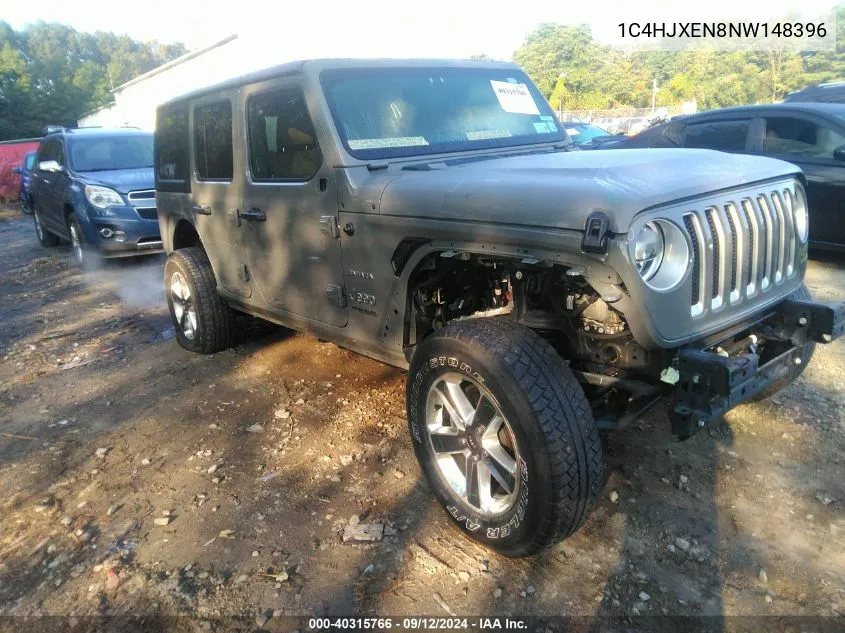 1C4HJXEN8NW148396 2022 Jeep Wrangler Unlimited Sahara