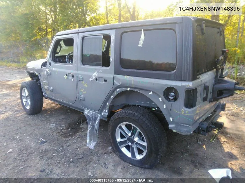 2022 Jeep Wrangler Unlimited Sahara VIN: 1C4HJXEN8NW148396 Lot: 40315766