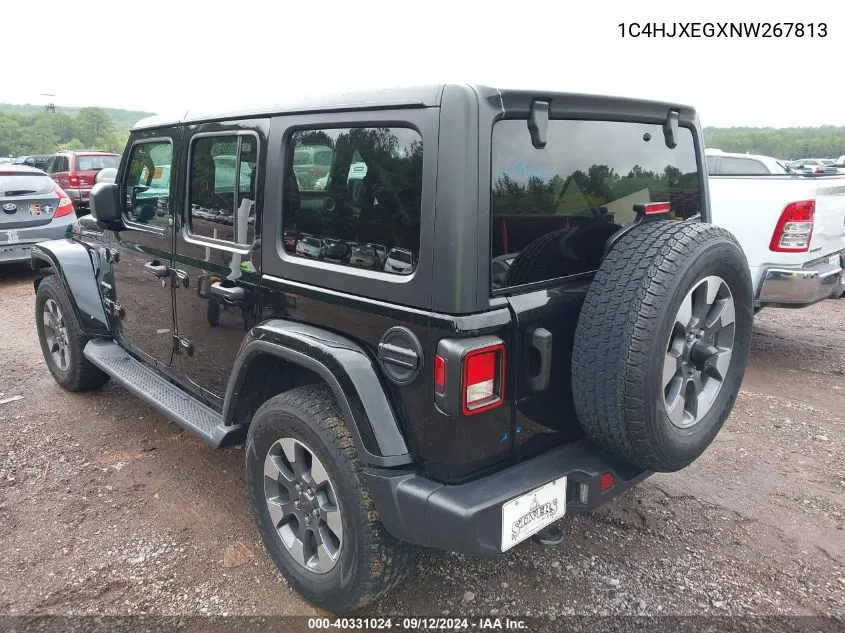 2022 Jeep Wrangler Unlimited Sahara 4X4 VIN: 1C4HJXEGXNW267813 Lot: 40331024