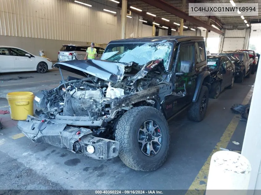 2022 Jeep Wrangler Rubicon VIN: 1C4HJXCG1NW168994 Lot: 40350224