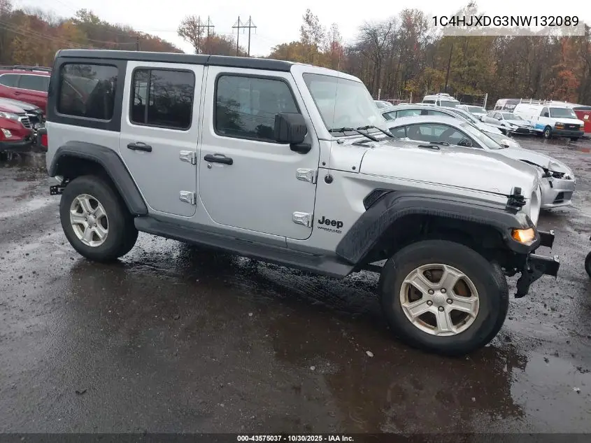 1C4HJXDG3NW132089 2022 Jeep Wrangler Unlimited Sport S 4X4