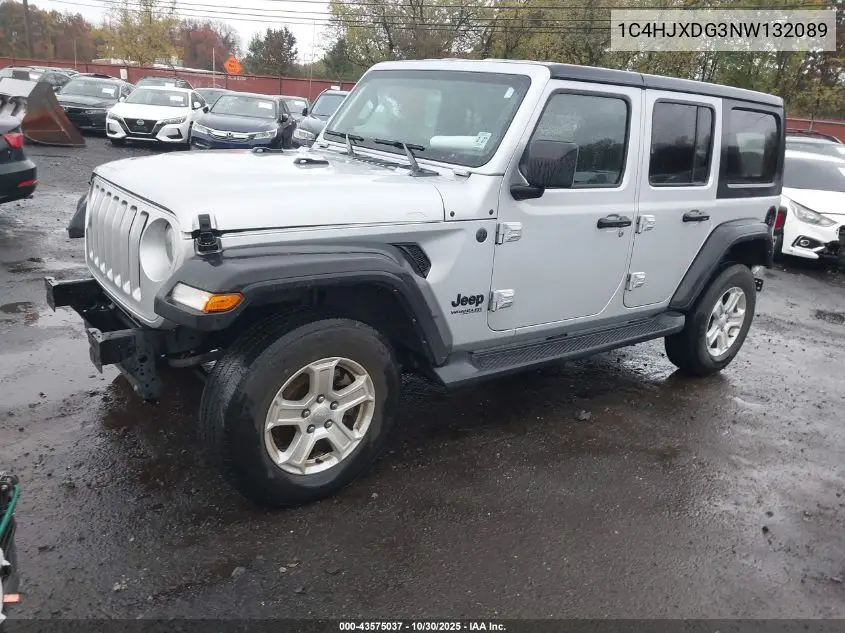 1C4HJXDG3NW132089 2022 Jeep Wrangler Unlimited Sport S 4X4