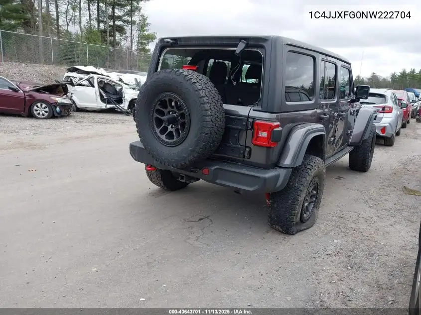 1C4JJXFG0NW222704 2022 Jeep Wrangler Unlimited Rubicon 4X4