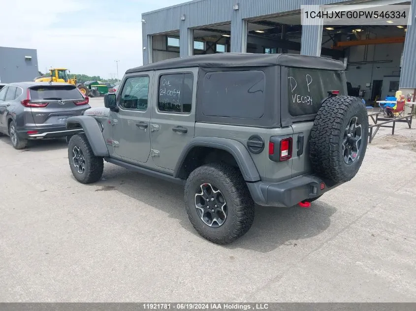 2023 Jeep Wrangler Rubicon VIN: 1C4HJXFG0PW546334 Lot: 11921781