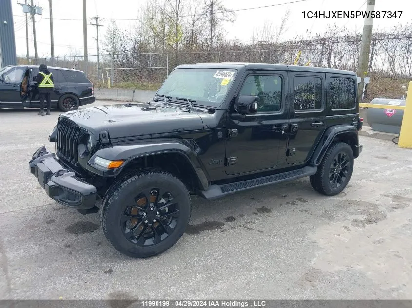 2023 Jeep Wrangler Sahara VIN: 1C4HJXEN5PW587347 Lot: 11990199