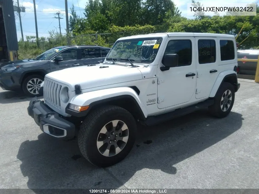 2023 Jeep Wrangler Sahara VIN: 1C4HJXEN0PW632422 Lot: 12001274