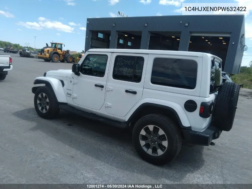 2023 Jeep Wrangler Sahara VIN: 1C4HJXEN0PW632422 Lot: 12001274