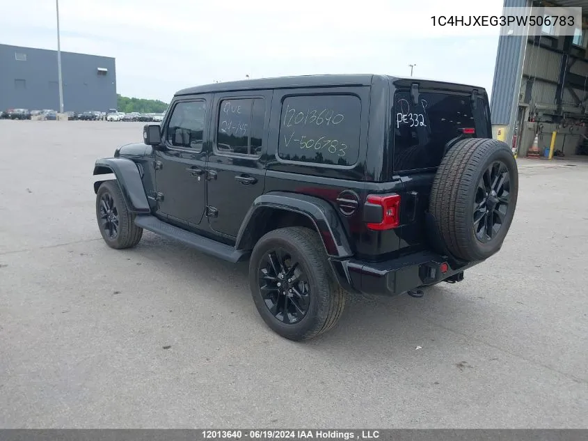 1C4HJXEG3PW506783 2023 Jeep Wrangler Sahara