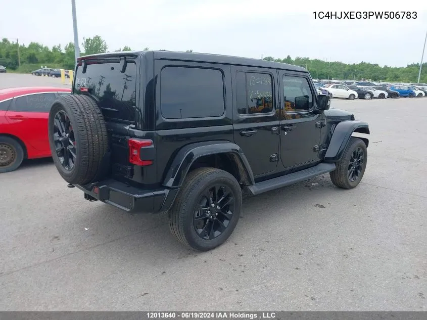 2023 Jeep Wrangler Sahara VIN: 1C4HJXEG3PW506783 Lot: 12013640