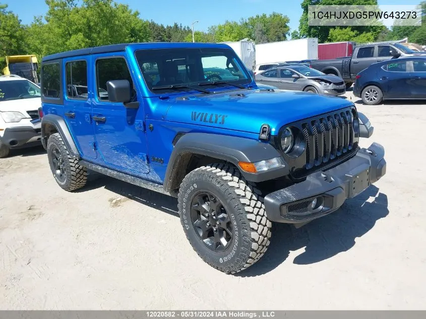 1C4HJXDG5PW643273 2023 Jeep Wrangler 4-Door Willys