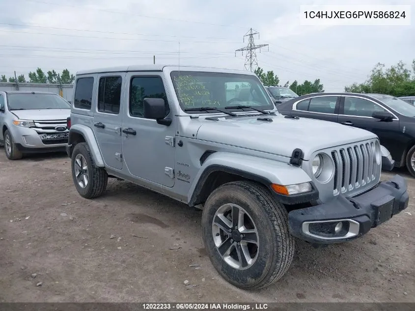 2023 Jeep Wrangler Sahara VIN: 1C4HJXEG6PW586824 Lot: 12022233