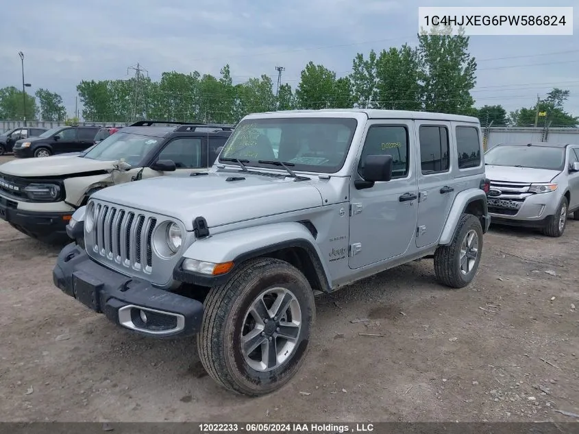 2023 Jeep Wrangler Sahara VIN: 1C4HJXEG6PW586824 Lot: 12022233