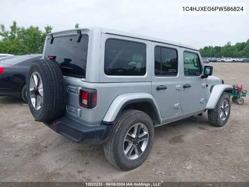 2023 Jeep Wrangler Sahara VIN: 1C4HJXEG6PW586824 Lot: 12022233