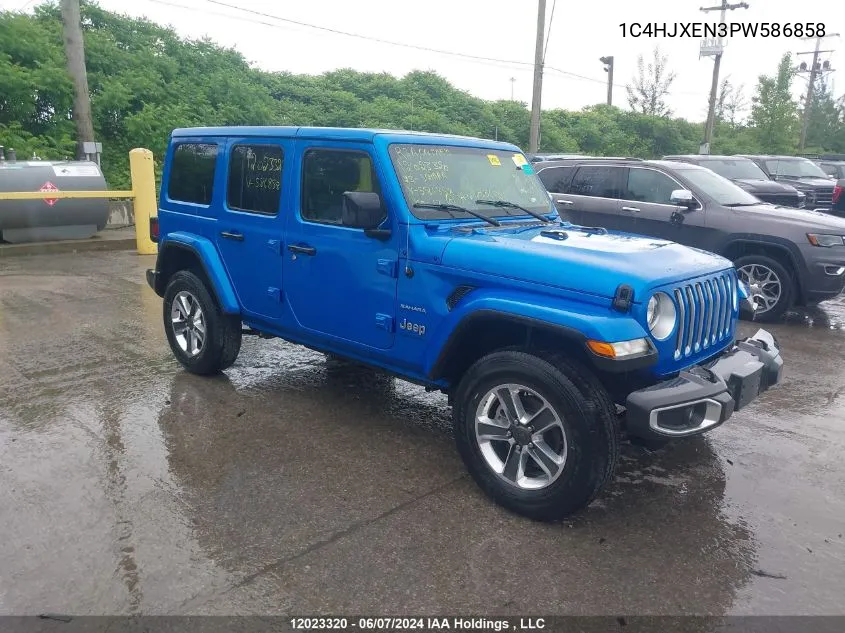 1C4HJXEN3PW586858 2023 Jeep Wrangler Sahara