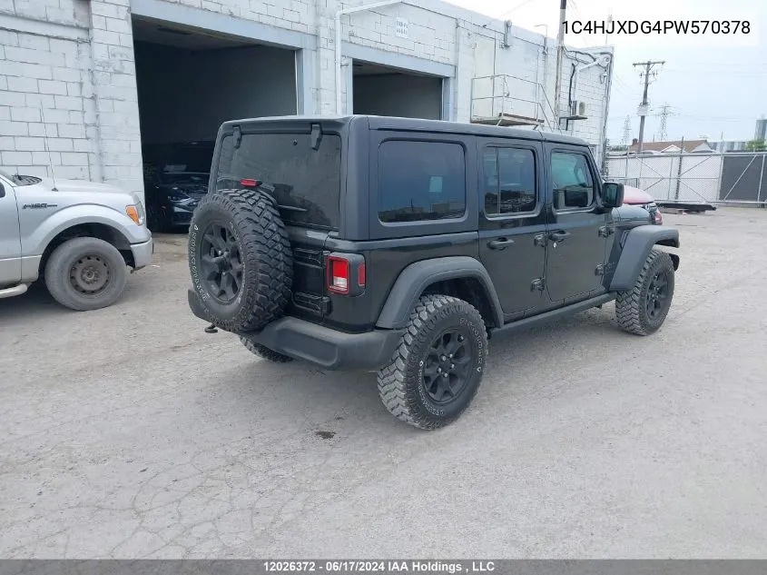 1C4HJXDG4PW570378 2023 Jeep Wrangler 4-Door Willys