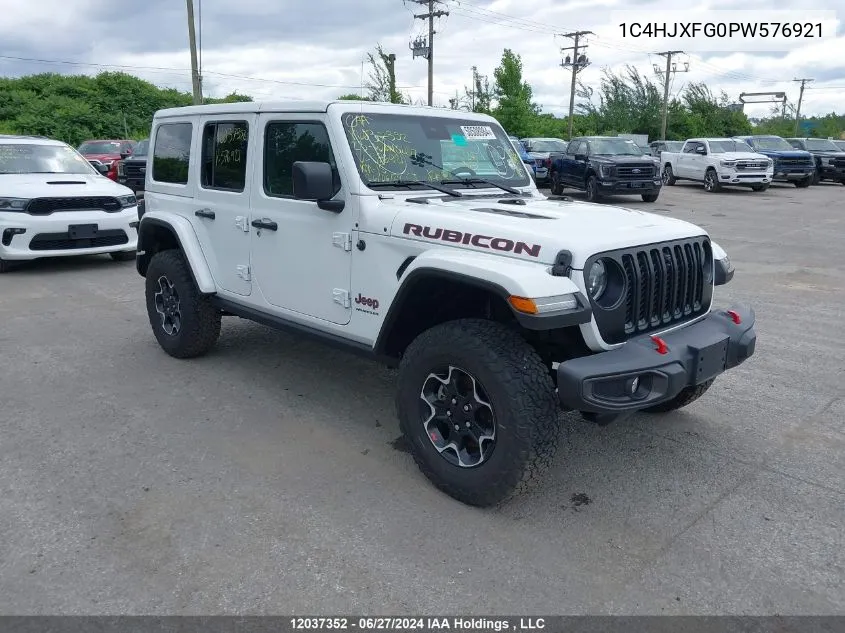 2023 Jeep Wrangler Rubicon VIN: 1C4HJXFG0PW576921 Lot: 12037352