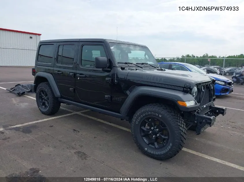 1C4HJXDN6PW574933 2023 Jeep Wrangler 4-Door Willys