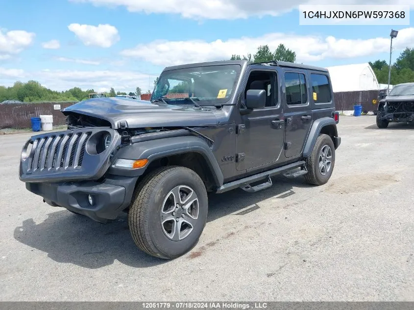 1C4HJXDN6PW597368 2023 Jeep Wrangler Sport