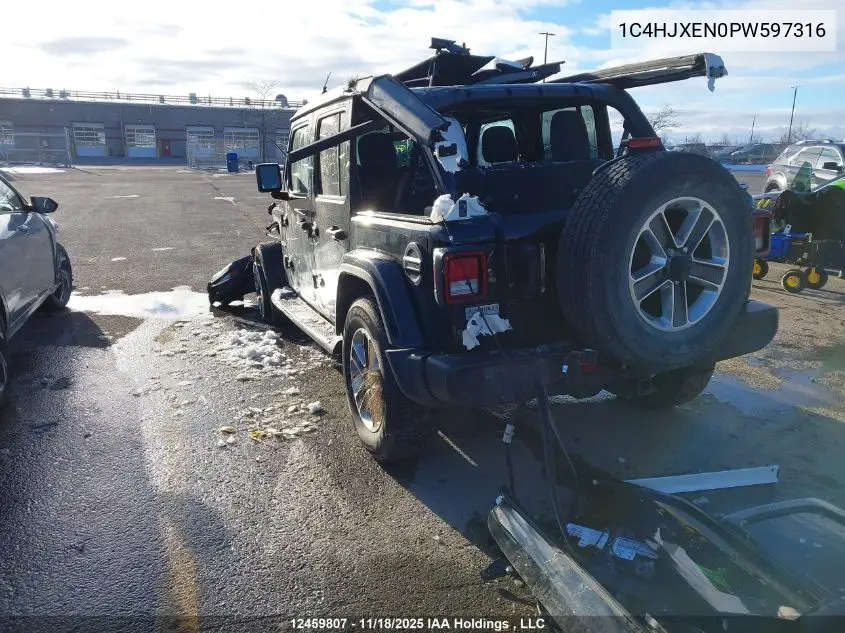 1C4HJXEN0PW597316 2023 Jeep Wrangler Sahara