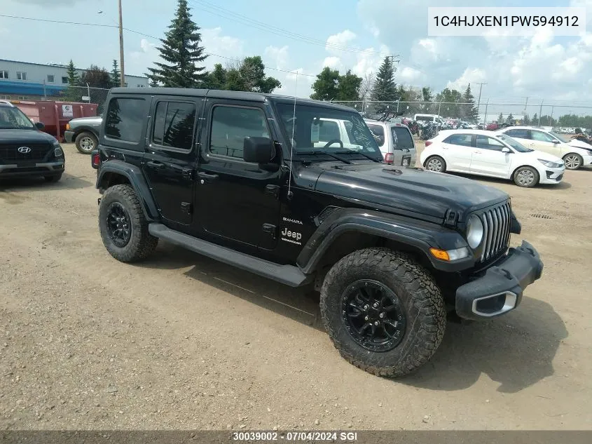 1C4HJXEN1PW594912 2023 Jeep Wrangler 4-Door Sahara