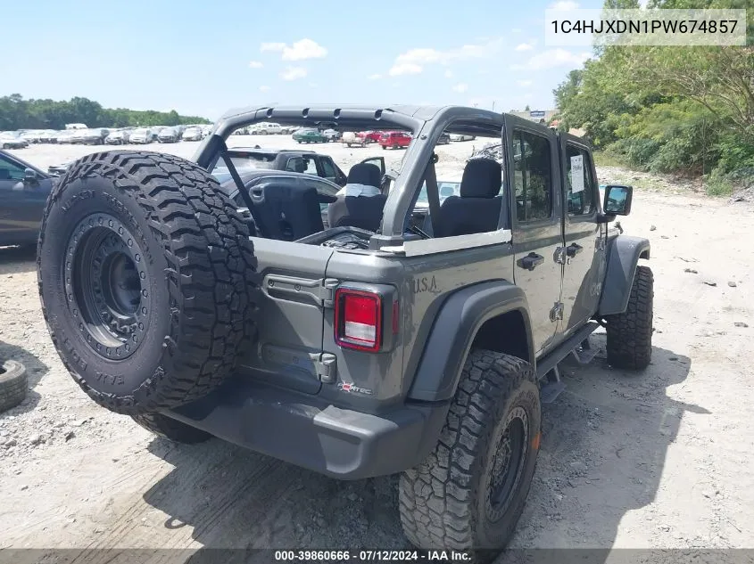 1C4HJXDN1PW674857 2023 Jeep Wrangler 4-Door Sport Altitude 4X4