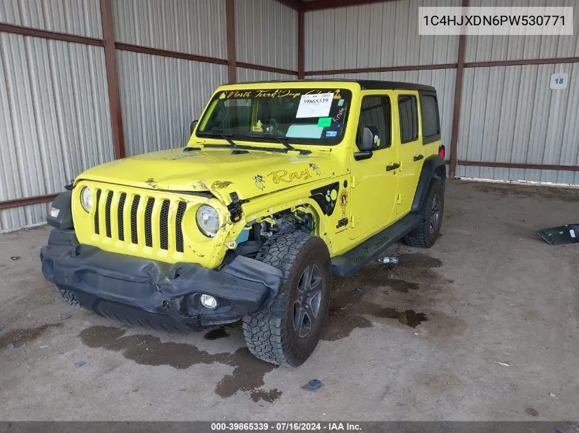 2023 Jeep Wrangler 4-Door Sport S 4X4 VIN: 1C4HJXDN6PW530771 Lot: 39865339