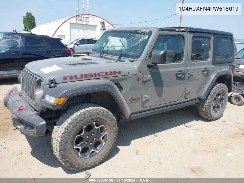 2023 Jeep Wrangler 4-Door Rubicon 4X4 VIN: 1C4HJXFN4PW618019 Lot: 39866156