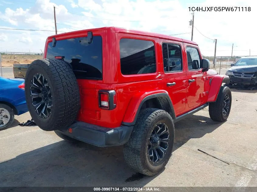 2023 Jeep Wrangler 4-Door Rubicon VIN: 1C4HJXFG5PW671118 Lot: 39907134