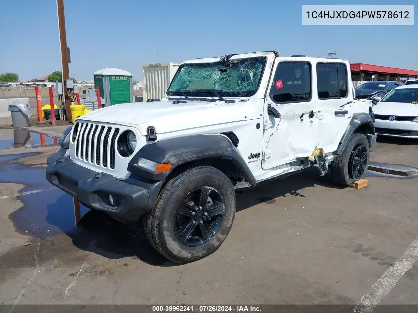 1C4HJXDG4PW578612 2023 Jeep Wrangler Sport