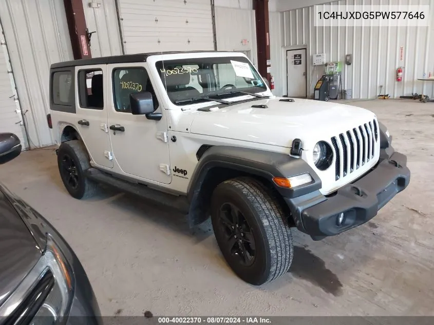 2023 Jeep Wrangler 4-Door Sport Altitude 4X4 VIN: 1C4HJXDG5PW577646 Lot: 40022370