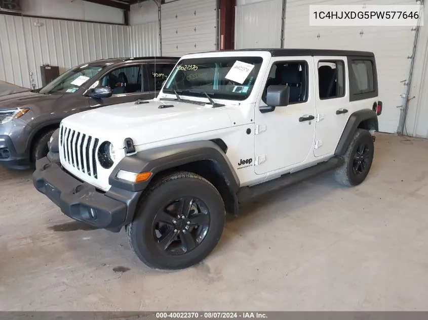 2023 Jeep Wrangler 4-Door Sport Altitude 4X4 VIN: 1C4HJXDG5PW577646 Lot: 40022370