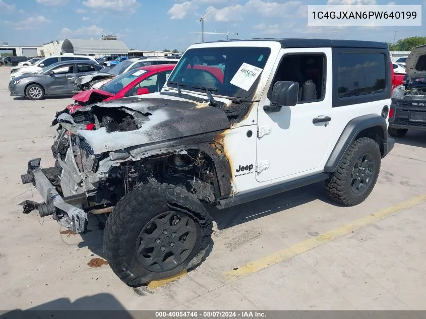 2023 Jeep Wrangler 2-Door Willys Sport 4X4 VIN: 1C4GJXAN6PW640199 Lot: 40054746