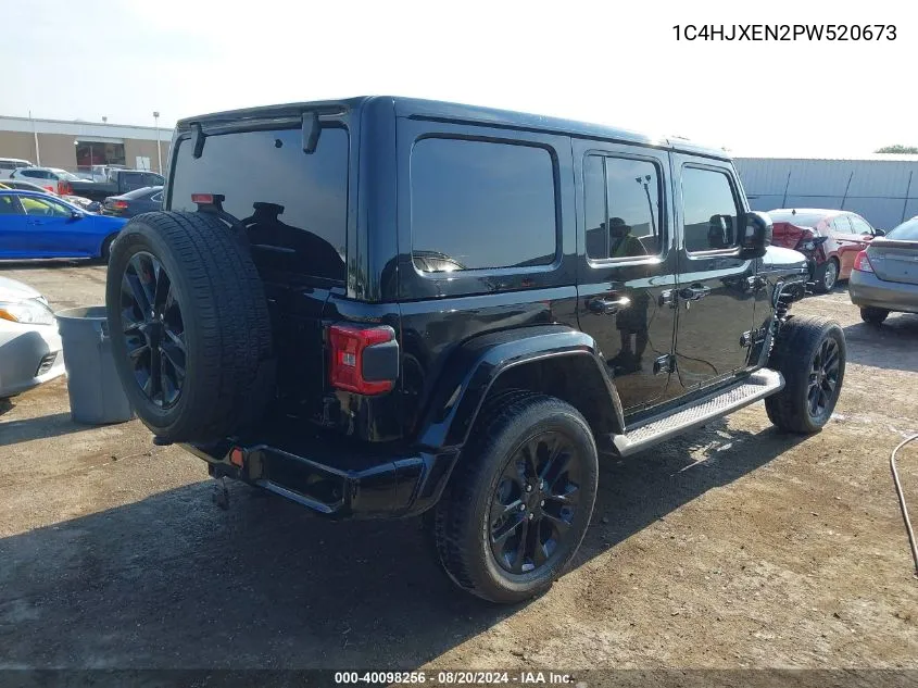 2023 Jeep Wrangler 4-Door High Altitude 4X4 VIN: 1C4HJXEN2PW520673 Lot: 40098256