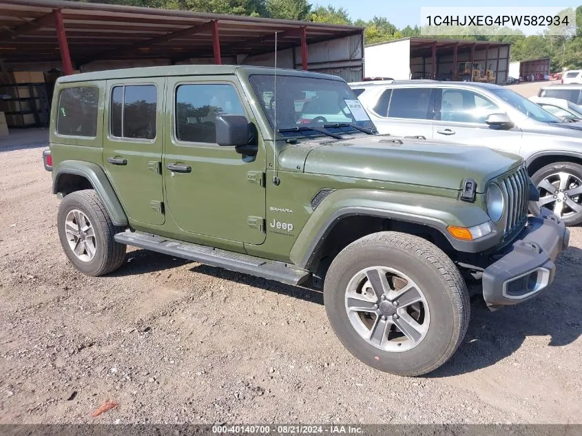 2023 Jeep Wrangler Sahara VIN: 1C4HJXEG4PW582934 Lot: 40140700