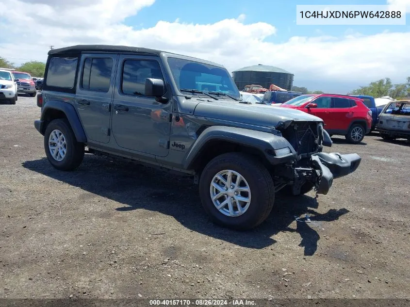 2023 Jeep Wrangler 4-Door Sport S 4X4 VIN: 1C4HJXDN6PW642888 Lot: 40157170