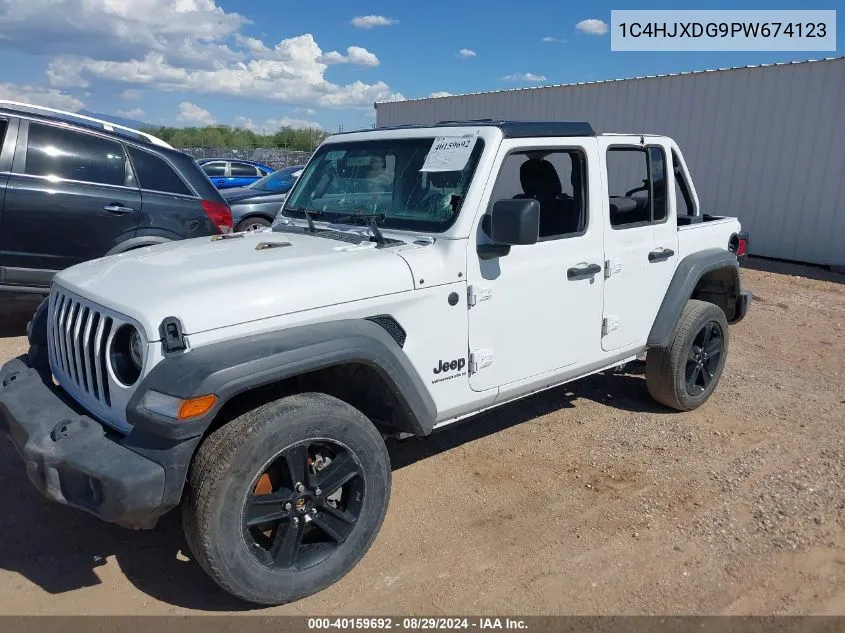 2023 Jeep Wrangler 4-Door Sport Altitude 4X4 VIN: 1C4HJXDG9PW674123 Lot: 40159692