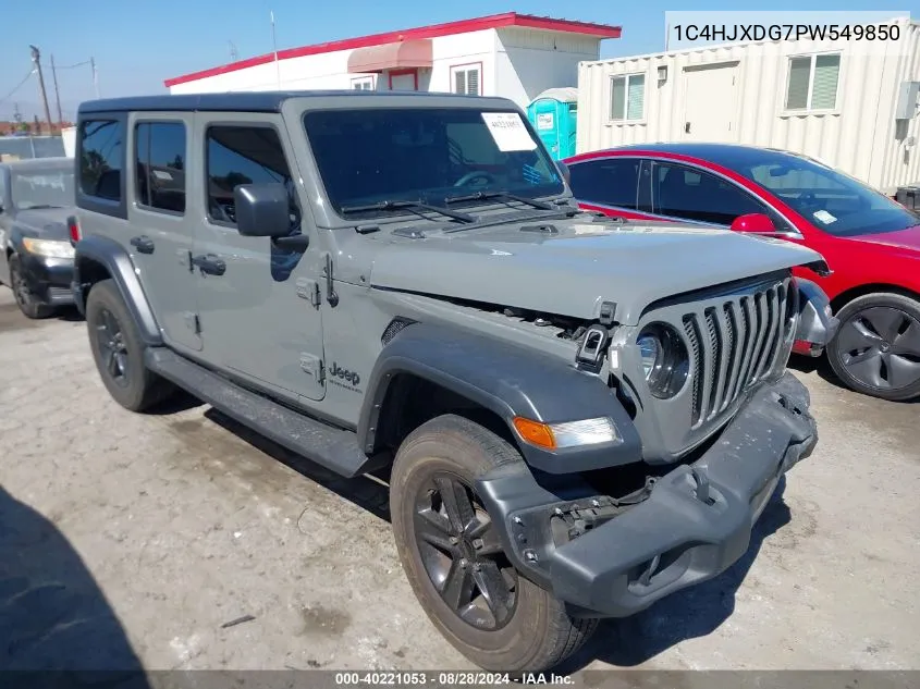 2023 Jeep Wrangler 4-Door Sport Altitude 4X4 VIN: 1C4HJXDG7PW549850 Lot: 40221053